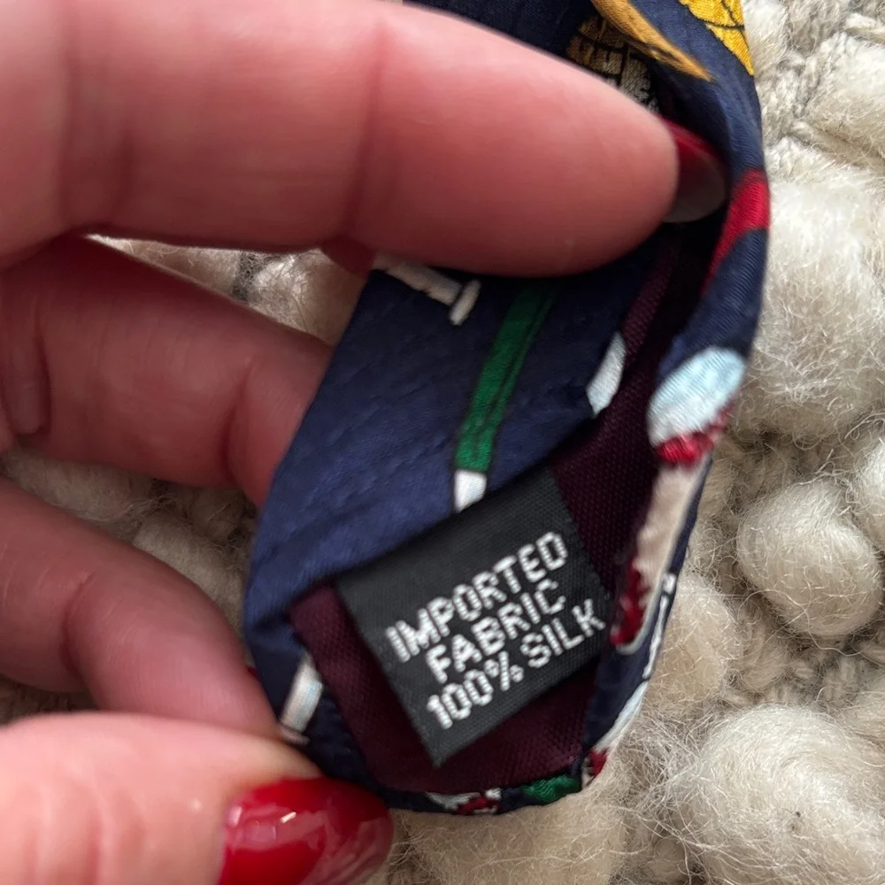 Kids Sports Themed Silk Necktie